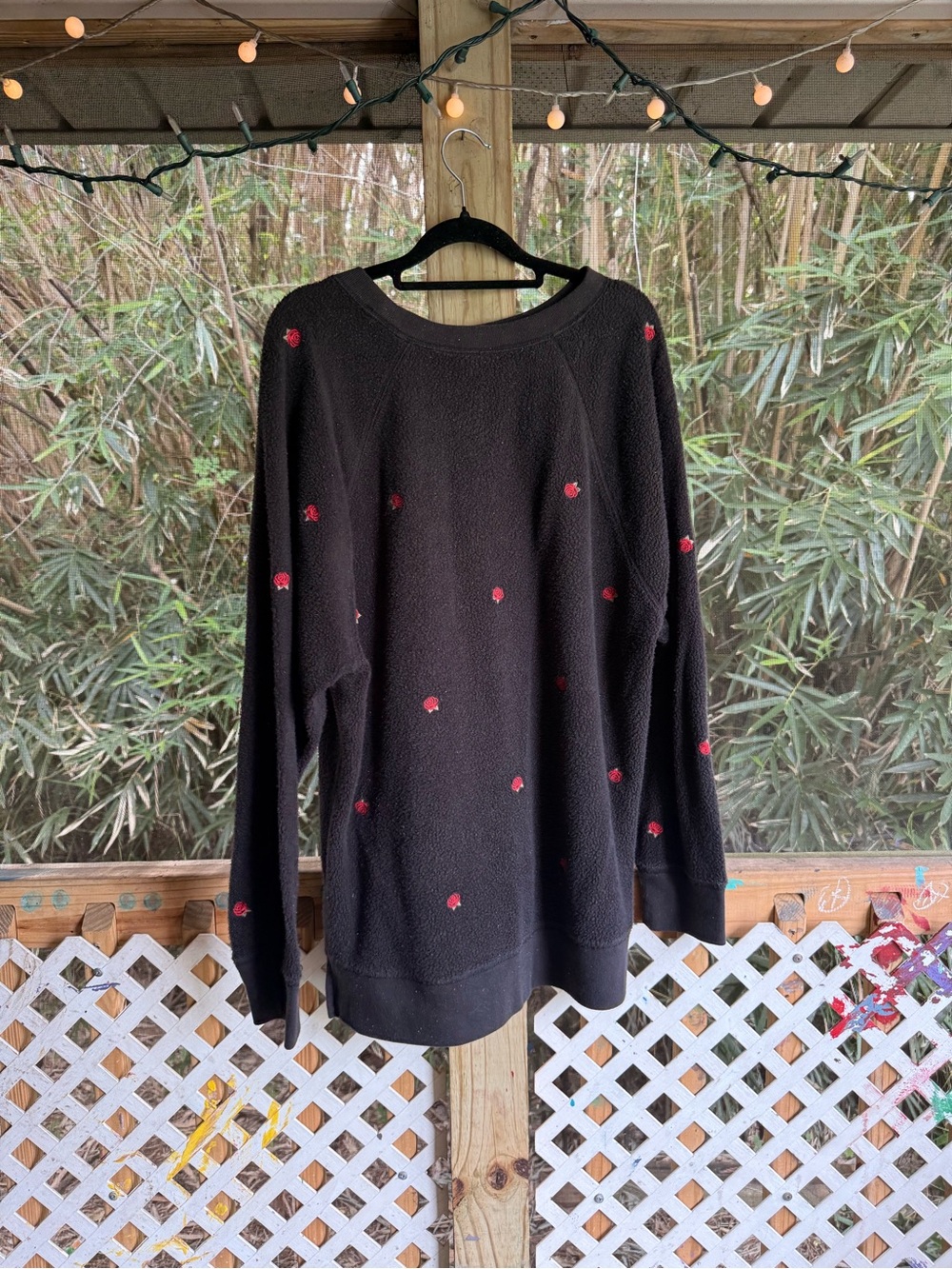 PINK Victoria's Secret Black Crewneck Sweatshirt